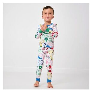 Little Sleepies Coloring Crew Two-Piece Pajama Set | 4T | NWT